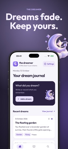 The Dreamer dream journal app